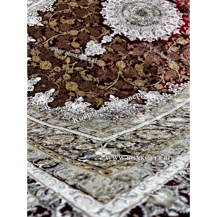 Турецкий Ковер Для Медальон Дизайн 30572 Красный