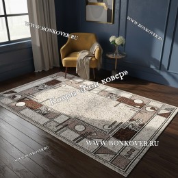 Ковер Лайт Карпет Дизайн 30407 Бежево-Коричневый