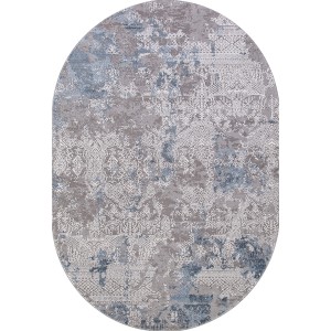 Ковер Armina 03851A BLUE / BLUE Овал